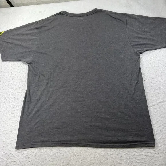 Adidas ClimaLite Men's XXL Short Sleeve Gray Graphic T Shirt Friday Night Phenom - Picture 9 of 12
